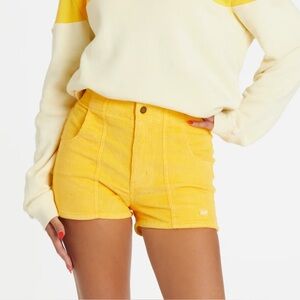 Hammies Yellow Corduroy‎ Shorts Size 34